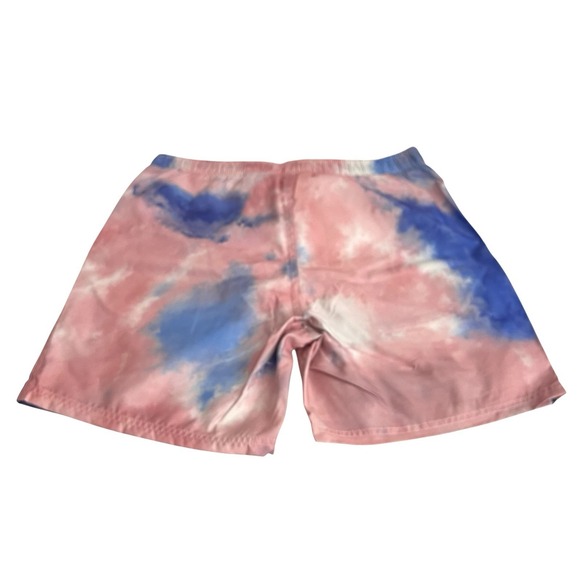 Chemistry Men Swim Trunks Large Mesh Lining Surfboard Skeleton Pockets Tie Dye - Picture 4 of 13